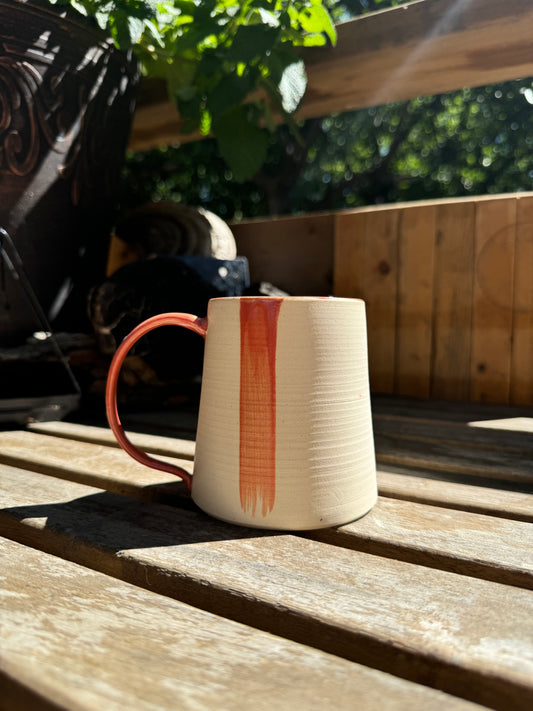 Coral Wide Bottomed Mug